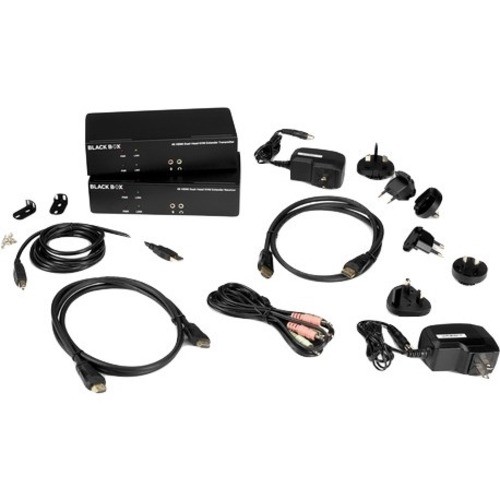 Black Box KVXLCH-200 Cable Extenders Black Box Kvx Hdmi Extender - 5 X Usb - 2 X Hdmi - 328.08 Ft Extended Range - Metal Chassis (kvxlch- Kvxlch200 822088151760