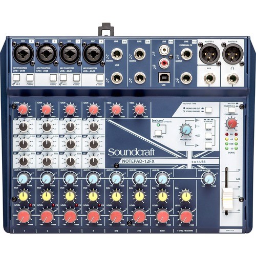 Harman Pro SCR-5085985US-01 Audio Mixers Soundcraft Small-format Analog Mixing Console With Usb I/o And Lexicon Effects - Analog - 12 Channel Scr5085985us01 668705003056