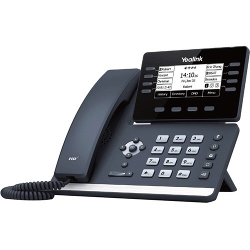 Yealink 1301086 IP Phones Yealink Sip-t53 Ip Phone - Corded - Corded - Wall Mountable, Desktop - Classic Gray - Voip - 2 X Net 841885104304