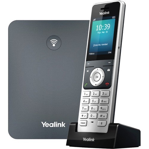 Yealink 1302024 IP Phones Yealink W76p Ip Phone - Cordless - Corded - Dect - Wall Mountable, Desktop - Alabaster Silver, Class 841885107480