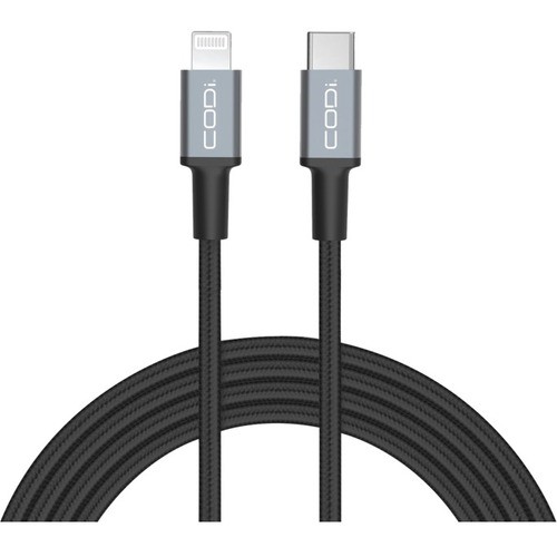 Codi A01072 Cables Codi 6' Usb-c To Lightning (mfi Certified) Braided Nylon Charge And Sync Cable - 6 Ft Lightning/usb-c  633886009234