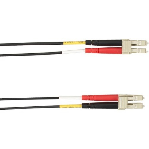 Black Box FOLZH10-005M-LCLC-BK Cables Black Box Colored Fiber Om3 50/125 Multimode Fiber Optic Patch Cable - Lszh - 16.40 Ft Fiber Optic N Folzh10005mlclcbk 