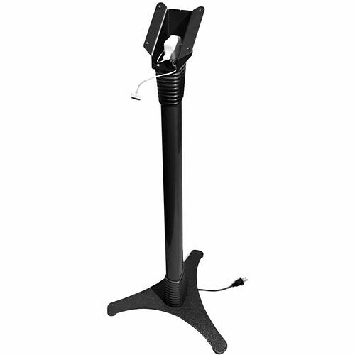 Maclocks 147B109IPDSB Stands & Cabinets Compulocks Ipad Enclosure Portable Floor Stand - Space Adjustable - Up To 10.9" Screen Support - Flo 