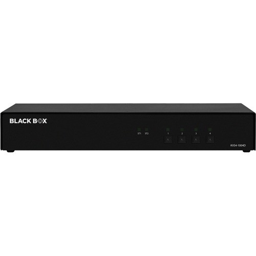 Black Box KVS4-1004D KVM Switchboxes Black Box Secure Kvm Switch - Dvi-i - 4 Computer(s) - 1 Local User(s) - 2560 X 1600 - 6 X Usb - 5 X  Kvs41004d 822088152279