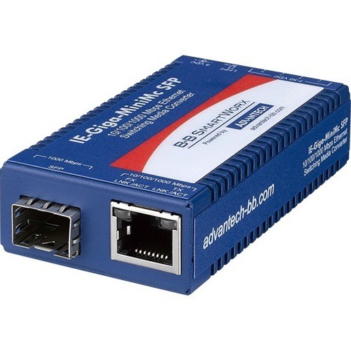 B And B Smartworx IMC-370-SFP-PS-B Transceivers/Media Converters Advantech 10/100/1000mbps Miniature Media Converter With Lfpt - 1 X Network (rj-45) - Gigabit Ethern Imc370sfppsb 663069957205