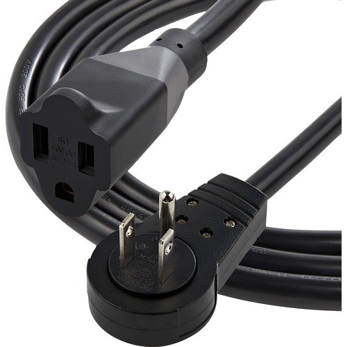 Startech RTPAC1013 Power Cords Startech.com 3ft Power Extension Cord, Rotating Flat Plug Extension Cord, Nema 5-15p To Nema 5-15r C 065030887403