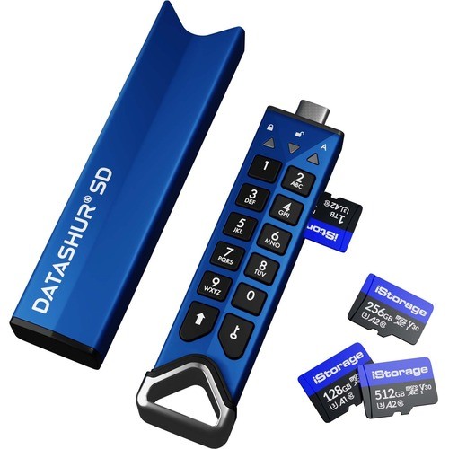 Istorage_kanguru IS-FL-DSD-256-DP Flash Drives 2 Pack Istorage Datashur Sd Encrypted Usb Flash Drive With Removable Istorage Microsd Cards (sold Se Isfldsd256dp 810111420457