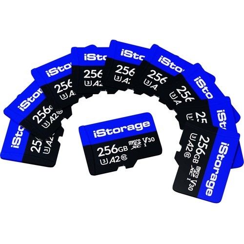 Istorage_kanguru IS-MSD-10-256 Memory Cards 10 Pack Istorage Microsd Card 256gb   Encrypt Data Stored On Istorage Microsd Cards Using Datashur S Ismsd10256 810111420600