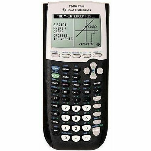 Texas Instruments 84PL/FC/1L1 Calculators Texas Instruments Ti-84 Plus - Impact Resistant Cover, Battery Backup - 480 Kb, 24 Kb - Rom, Ram - 8 84plfc1l1 033317192120