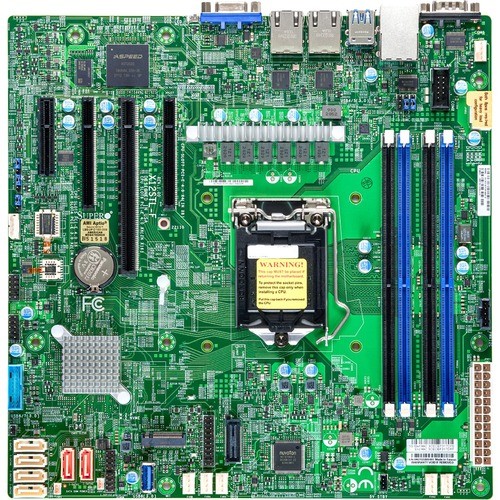 Supermicro MBD-X12STL-F-B Motherboards Supermicro X12stl-f Workstation Motherboard - Intel C252 Chipset - Socket Lga-1200 - Micro Atx - Pen Mbdx12stlfb 672042461578