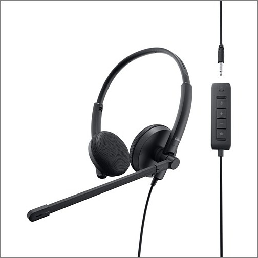 Dell DELL-WH1022 Headsets/Earsets Dell Stereo Headset Wh1022     Accs - (dell-wh1022) Dellwh1022 
