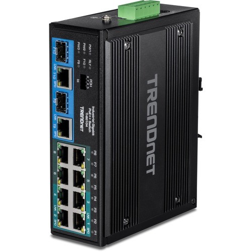 Trendnet TI-BG104 Switches & Bridges 10-port Industrial Gigabit Poe++ Din-rail Switch Tibg104 710931162295
