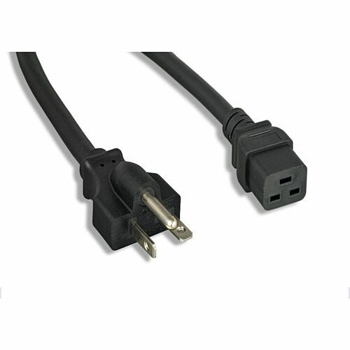Monoprice 40086 Power Cords Monoprice Standard Power Cord - 12 Gauge - 250 V / 20 A - Black - 6 Ft Cord Length - Nema 6-20p / Ie 889028142424
