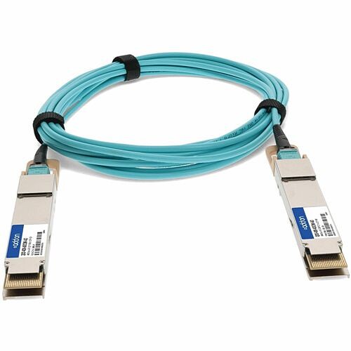 Addon QDD-400-AOC3M-AO Cables Addon Fiber Optic Network Cable - 9.84 Ft Fiber Optic Network Cable For Network Device - First End:  Qdd400aoc3mao 195285538185