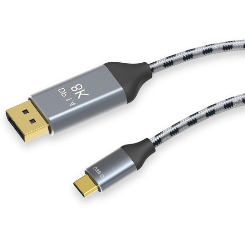4xem 4XTPC027B1M Cables 4xem 8k/4k 1m Usb-c To Displayport Braided Cable - 3.28 Ft Displayport/usb-c A/v Cable For Audio/vid 841567003024