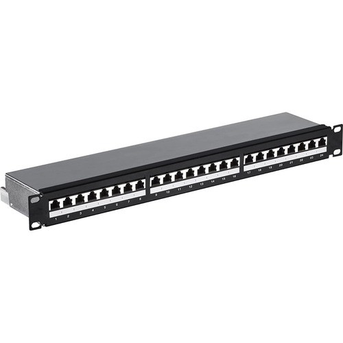 4xem 4XCAT6APATCH24 Patch Panels 4xem 4xem's Cat6a 24-port Patch Panel - 24 Port(s) - 24 X Rj-45 - 1u High - Black - 19" Wide - Rack- 841567001594