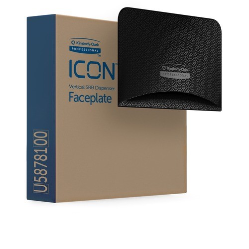 Kleenex 58781 Dispenser Accessories Icon Standard Roll Vertical Toilet Paper Dispenser Faceplate KCC58781 036000587814