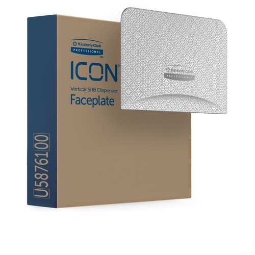 Kleenex 58761 Dispenser Accessories Icon Standard Roll Vertical Toilet Paper Dispenser Faceplate KCC58761 036000587616