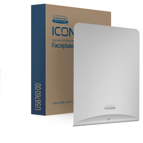 Kleenex 58760 Dispenser Accessories Icon Automatic Hard Roll Towel Dispenser Faceplate KCC58760 036000587609
