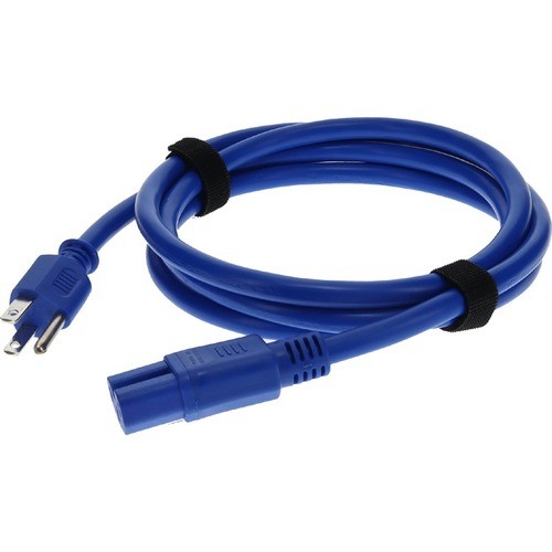 Addon ADD-515P2C1514AWG8FTBE Power Cords Addon 8ft Nema 5-15p Male To C15 Female 14awg 100-250v At 15a Blue Power Cable - This Is A 8ft Nema  Add515p2c1514awg8ftbe 195285402875