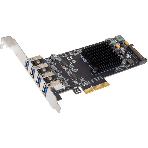 Syba SI-PEX20233 USB/Firewire Adapters Io Crest Usb 3.2 Gen 2 (10 Gbps) 4 Port Type-a Pci-e 3.0 X4 - Pci Express 3.0 X4 - Plug-in Card - 4  Sipex20233 857426008833