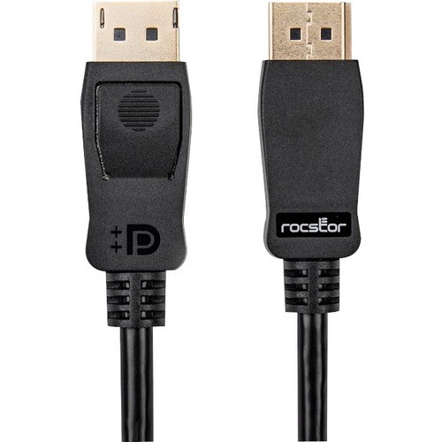 Rocstor Y10C282-B1 Cables Rocstor Displayport 1.4 Video Cable - 8k@60hz - 6 Ft Displayport A/v Cable For Audio/video Device, M Y10c282b1 810606035449
