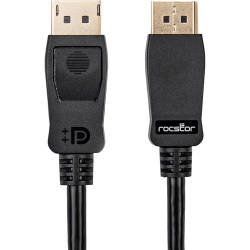 Rocstor Y10C291-B1 Cables Rocstor Premium Displayport 1.2 Cable - 4k 60hz - 25 Ft Displayport A/v Cable For Monitor, Audio/vid Y10c291b1 810606035531