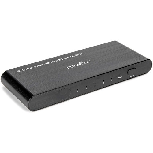 Rocstor Y10A267-A1 Signal Splitters/Amplifiers Rocstor 5 Port Hdmi (2.0) Splitter 4k/60hz Supports Hdr And (edid) - Rocstor Premium 5 Port Hdmiandreg;  Y10a267a1 810606037511