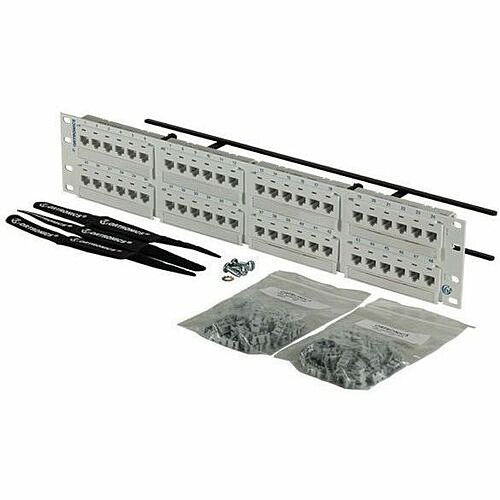C2g PHD6AU48-W Patch Panels Ortronics Clarity Cat6a 48 Port Flat Panel, 110/6port, T568a/b, 2ru, White - 48 Port(s) - 48 X Rj-45 Phd6au48w 662875730262
