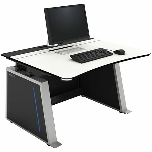 Middle Atlantic LH-VLCSS Tables & Desks Middle Atlantic Visionline 24/7 Console, Small, 49.5 Inches Wide - 320 Lb Capacity - 49" Table Top W Lhvlcss 