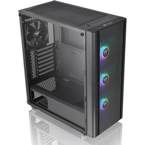 Thermaltake CA-1Q5-00M1WN-03 Computer Cases Thermaltake V250 Tg Argb Air Mid Tower Chassis - Mid-tower - Black - Spcc, Tempered Glass - 4 X Bay  Ca1q500m1wn03 841163079546