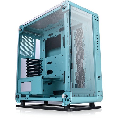 Thermaltake CA-1V2-00MBWN-00 Computer Cases Thermaltake Core P6 Tempered Glass Turquoise Mid Tower Chassis - Mid-tower - Turquoise - Spcc, Tempe Ca1v200mbwn00 841163079621