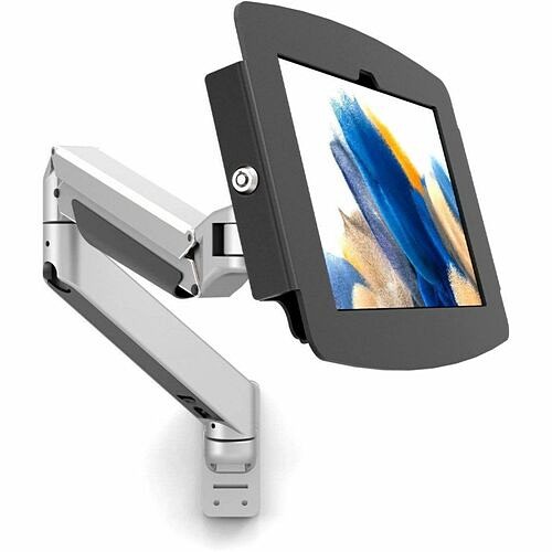 Maclocks 660REACH105GA8SB Mounting Kits Compulocks Mounting Arm For Tablet - Silver, Black - Height Adjustable - 10.5" Screen Support - 75 X 819472026575