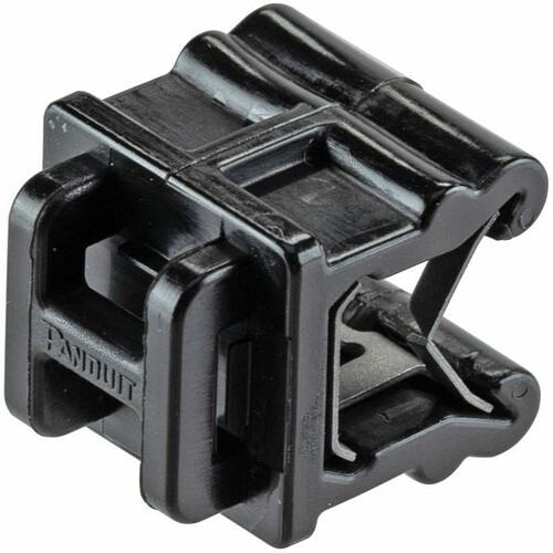Panduit CME24-M300 Cable Management Panduit Edge Clip With Cable Tie Mount - Cable Clip - Black - 50 Lb Loop Tensile - 0.58" Length - Ny Cme24m300 