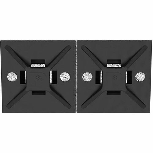 Panduit ABM112-AV-C0 Cable Management Panduit 4-way Adhesive Backed Cable Tie Mount - Cable Tie Mount - Black - 50 Lb Loop Tensile - 1.13" Abm112avc0 