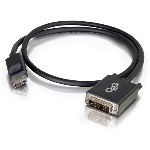 C2g CG54329 Cables C2g 6ft (1.8m) Displayportandtrade; Male To Single Link Dvi-d Male Adapter Cable - Black - 6 Ft Displa 