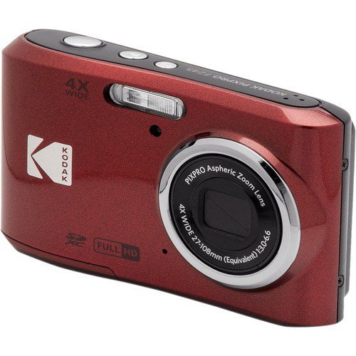 Kodak PIXPRO FZ45 16.4 Megapixel Compact Camera - Red - 1/2.3 CMOS Sensor  - 2.7LCD - 4x Optical Zoom - 6x Digital Zoom - Digital (IS) - 4608 x 3456  Image - 1920 x 1080 Video - Full HD Recording - HD Movie Mode FZ45-RD
