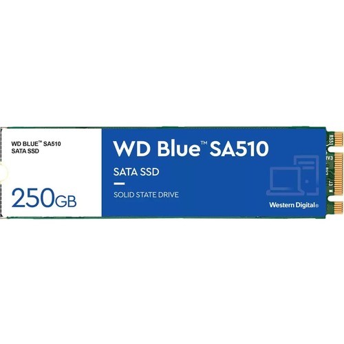 Sandisk WDS250G3B0B Hard Drives Wd Blue Sa510 Wds250g3b0b 250 Gb Solid State Drive - M.2 2280 Internal - Sata (sata/600) - Desktop P 803788469102