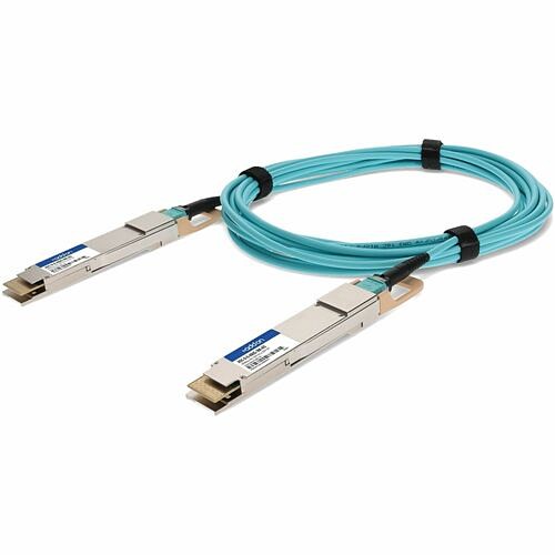 Addon AOC-D-D-400G-3M-AO Cables Addon Fiber Optic Network Cable - 9.80 Ft Fiber Optic Network Cable For Network Device - 400 Gbit/s  Aocdd400g3mao 195285583840