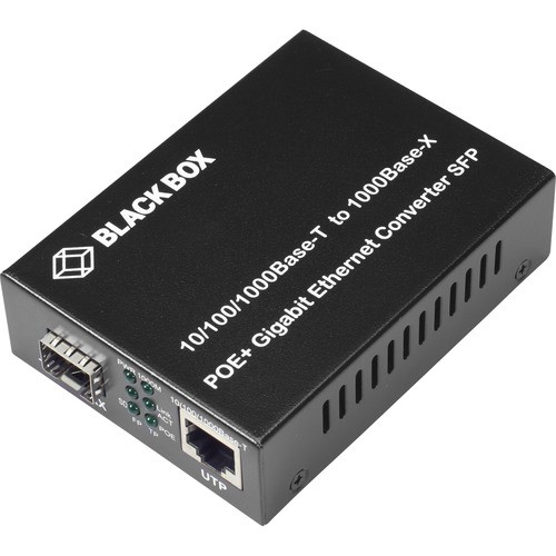 Black Box LGC215A-R2 Transceivers/Media Converters Black Box Pure Networking Transceiver/media Converter - Network (rj-45) - 1x Poe+ (rj-45) Ports - Si Lgc215ar2 822088278658