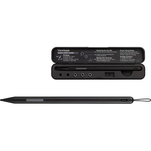 Viewsonic ACP302-B0WW Stylus Viewsonic Stylus - Capacitive Touchscreen Type Supported - Active - Replaceable Stylus Tip - Black ( Acp302b0ww 766907018394