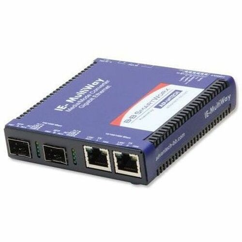 B And B Smartworx IMC-574I-SFP-A Transceivers/Media Converters Advantech Intelligent Gigabit Dual-channel Media Converter - 2 X Network (rj-45) - Gigabit Ethernet  Imc574isfpa 