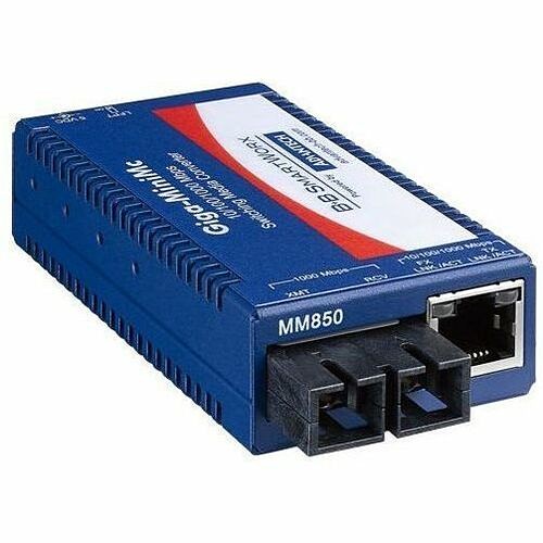 B And B Smartworx IMC-370-SSR-PS-B Transceivers/Media Converters Advantech 10/100/1000mbps Miniature Media Converter With Lfpt - 1 X Network (rj-45) - 1 X Sc Ports - Imc370ssrpsb 