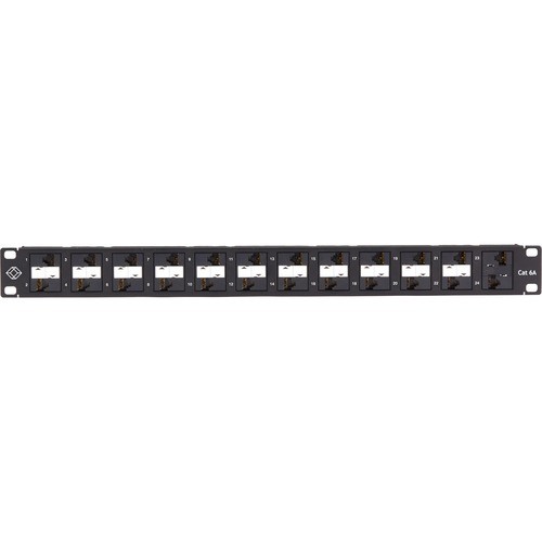 Black Box C6APP70-24-R2 Patch Panels Black Box Category 6a Panel - 24 Port(s) - 24 X Rj-45 - 1u High - Black Powder Coat - Rack-mountable C6app7024r2 822088279044