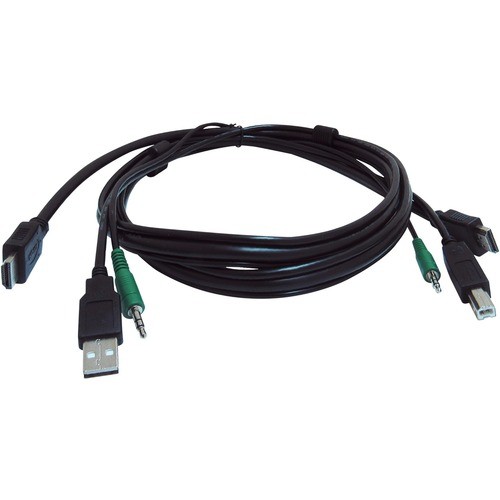 Black Box SKVMCBL-HDMI-06TAA Cables Black Box Secure Kvm Cable - Each End (1) Usb, (1) Or (2) Hdmi, (1) 3.5mm Audio - 6 Ft Kvm Cable For Skvmcblhdmi06taa 822088280484