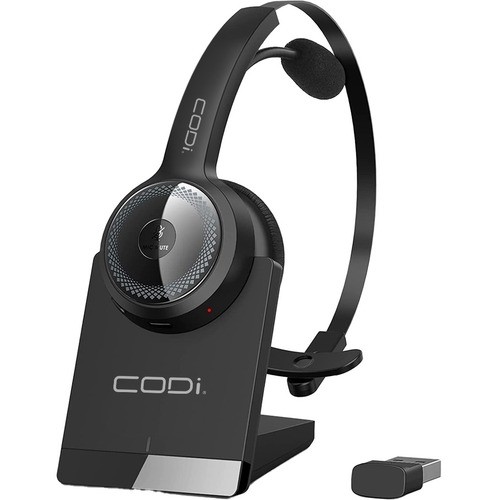Codi A04616 Headsets/Earsets Codi Wireless Headset - Stereo - Wireless - Bluetooth - 32.8 Ft - Over-the-head - Binaural - Noise C 633886015853