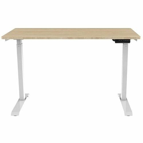 Monoprice 42764 Tables & Desks Monoprice Workstream Sit-stand Desk - For - Table Topnatural Wood Top - White 2-stage Leg Base - 110 889028169568