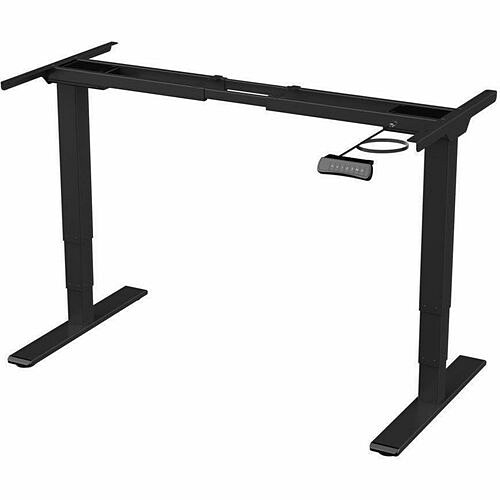 Monoprice 43562 Tables & Desks Workstream Dual Motor Height Adjustable 3-stage Electric Sit-stand Desk Frame, V2, Black - 3-stage L 889028179260