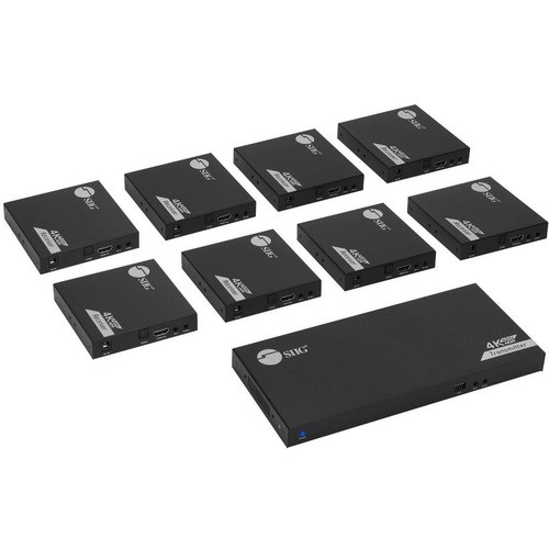 Siig CE-H27B11-S1 Video Consoles/Extenders Siig 1x8 4k 60hz Hdmi Splitter Over Cat6 Extender With Loopout/ir/arc And Rs-232 - Up To 230ft (70m) - Ceh27b11s1 662774045283