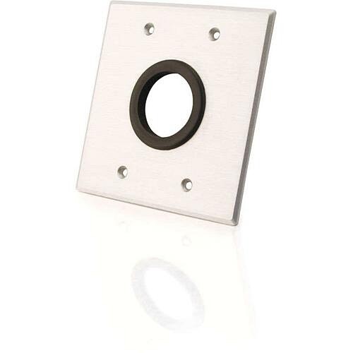 C2g CG40546 Faceplates & Mounting Boxes C2g Grommet Faceplate - 2-gang (cg40546) 